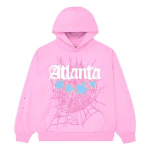 Sp5der Pink Atlanta Hoodie